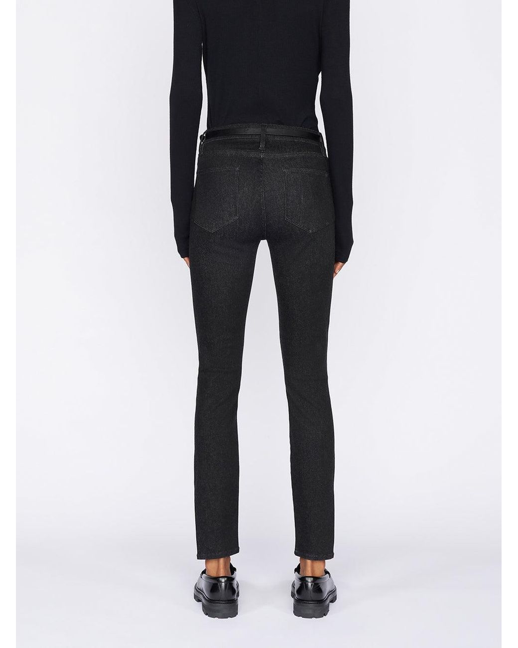 FRAME Black Le Shape High Skinny