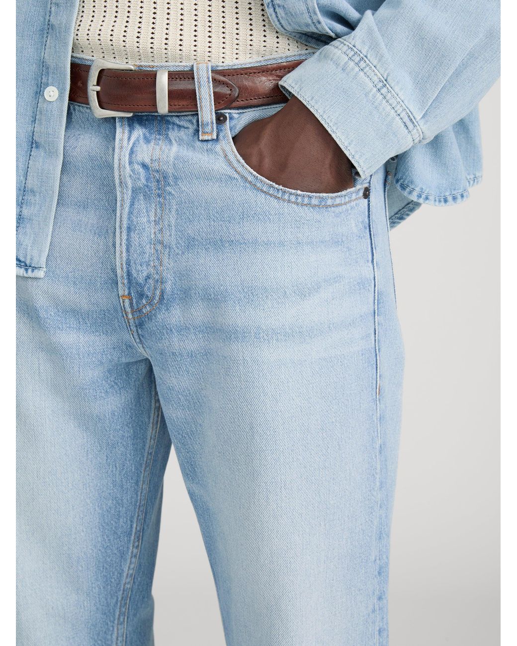 FRAME Blue The Straight Jean for men