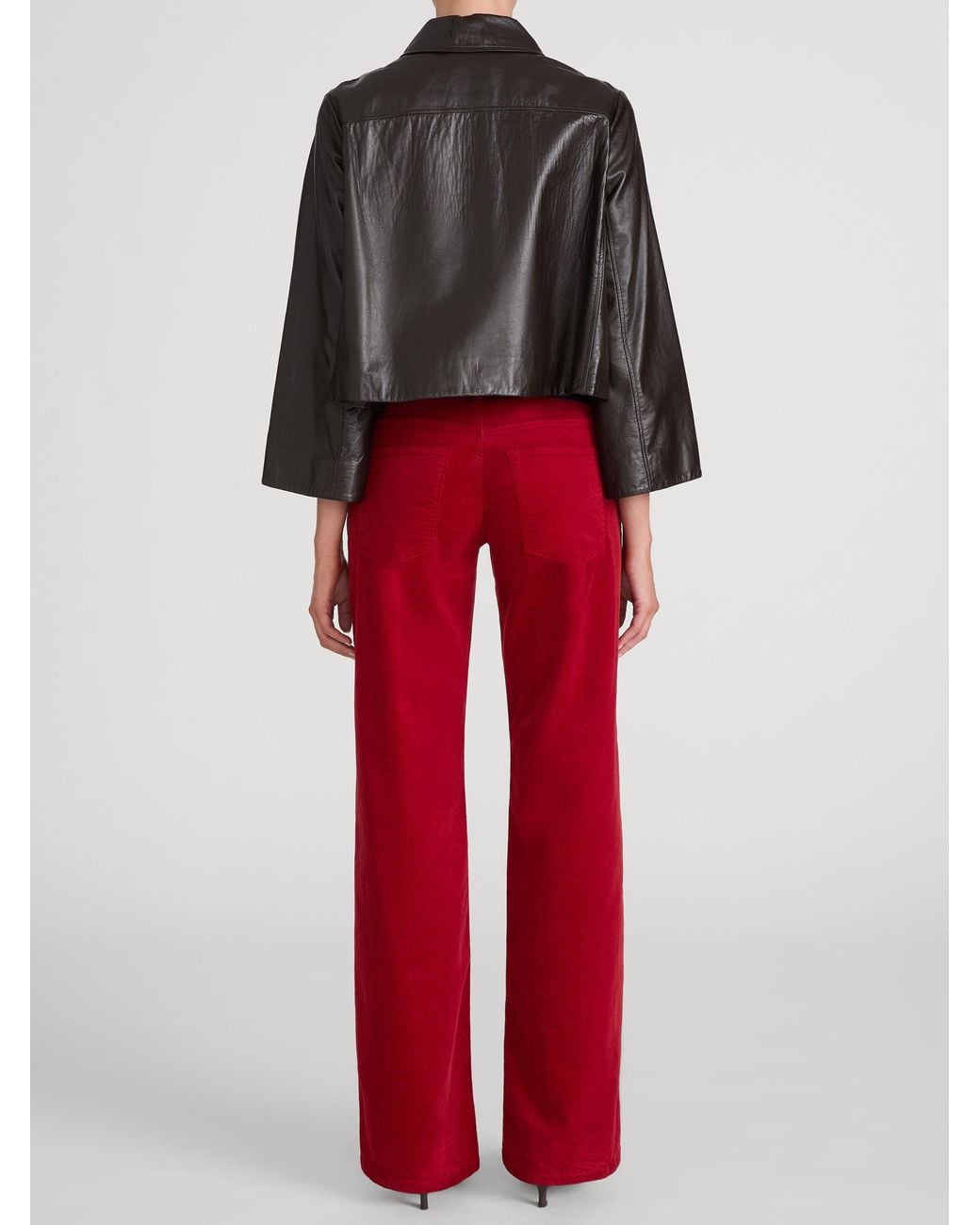 FRAME Red The Corduroy Gray