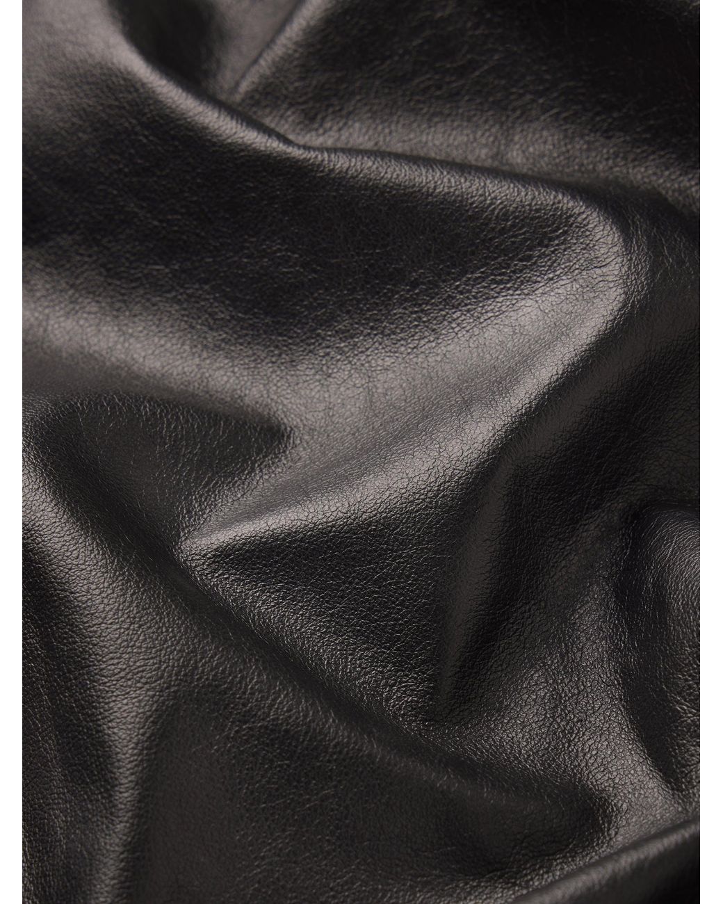 FRAME Black The Paper Leather Safari Jacket