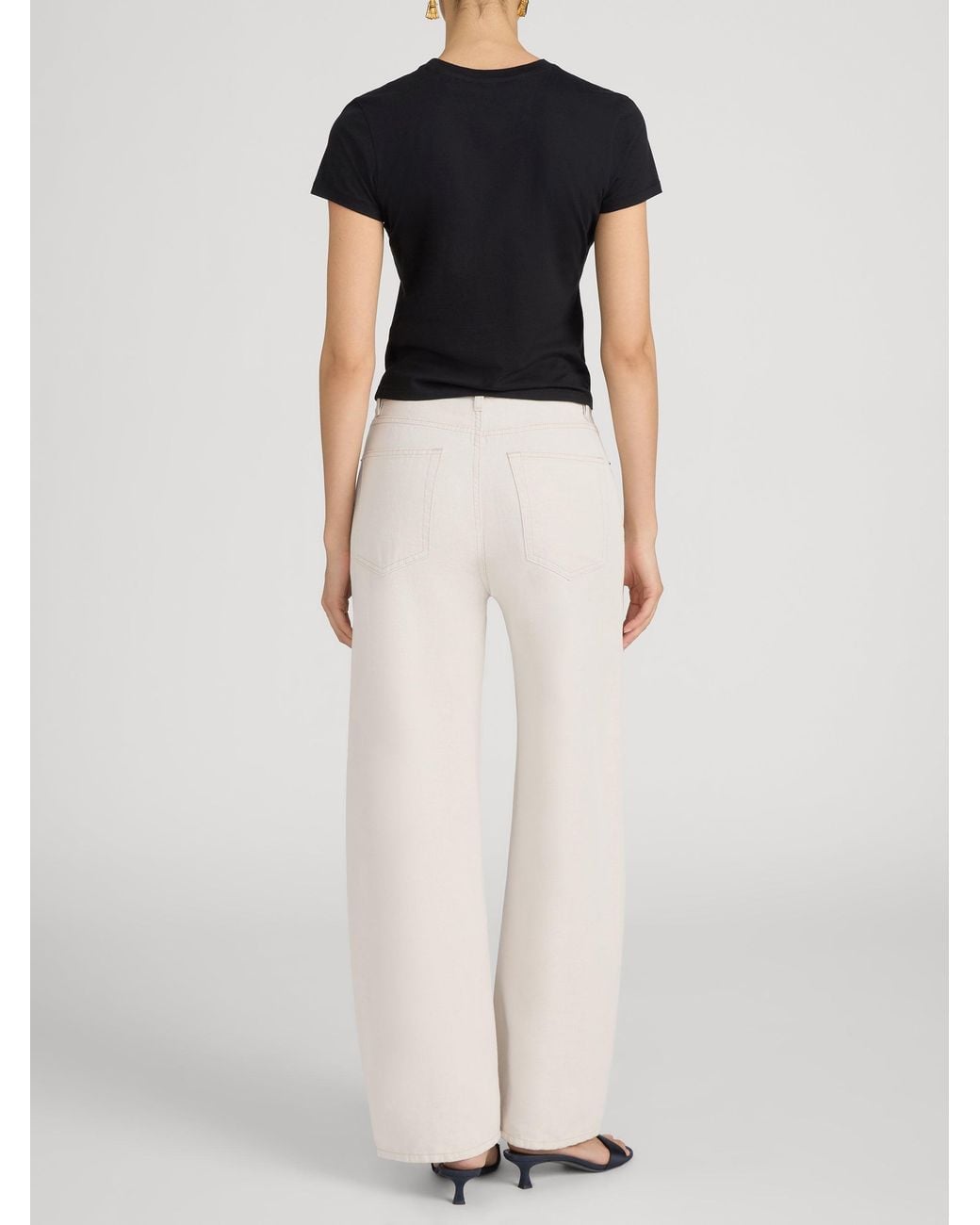 FRAME White The Off Duty Drawstring Bow