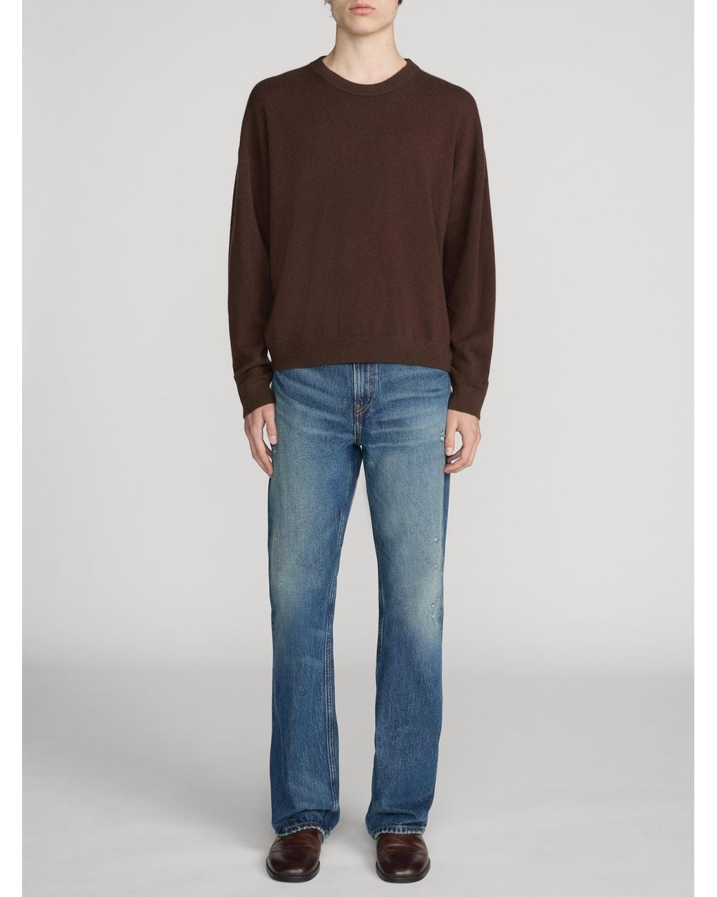FRAME Brown Lightweight Cashmere Sweater for men