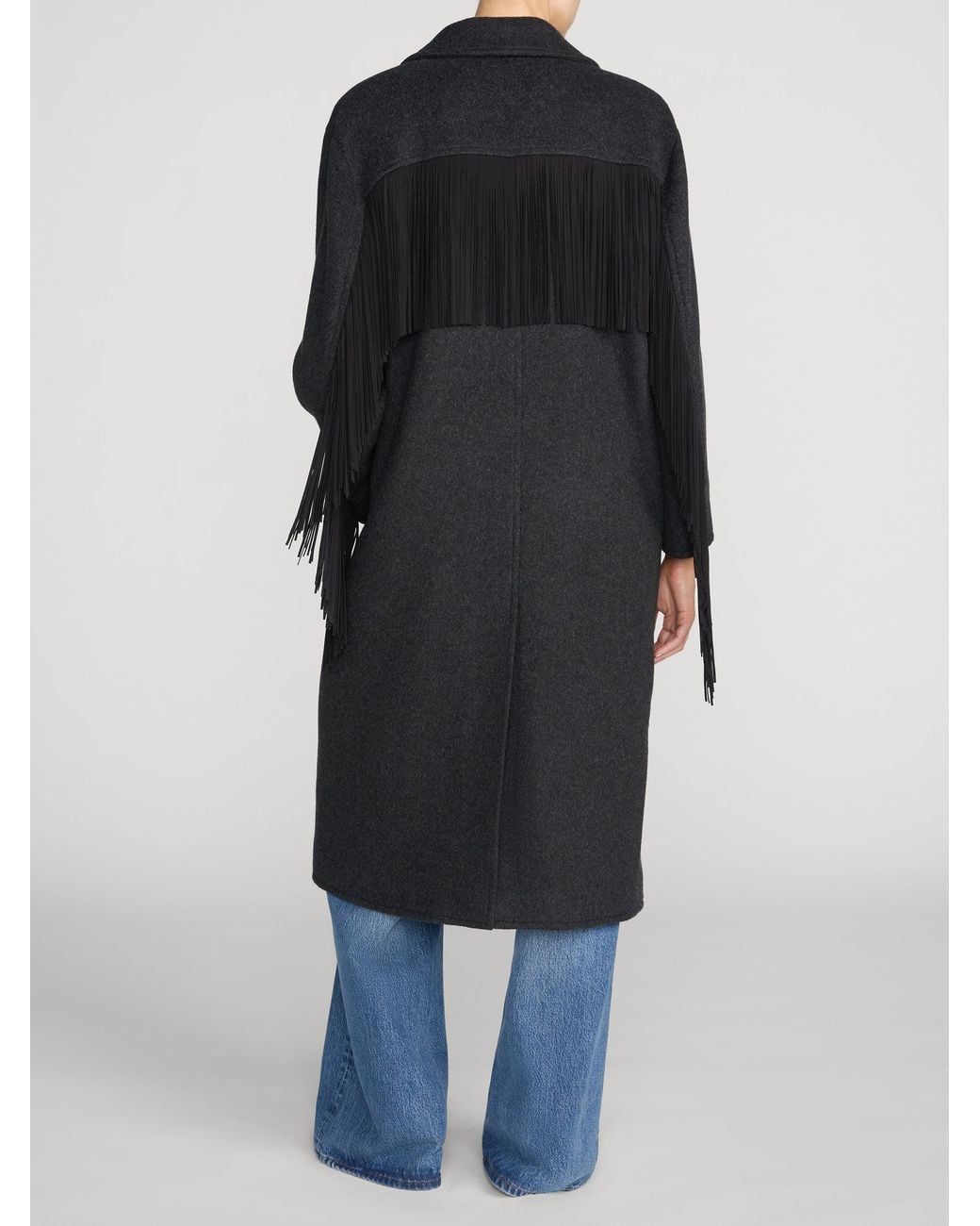 FRAME Black The Wool Rodeo Coat