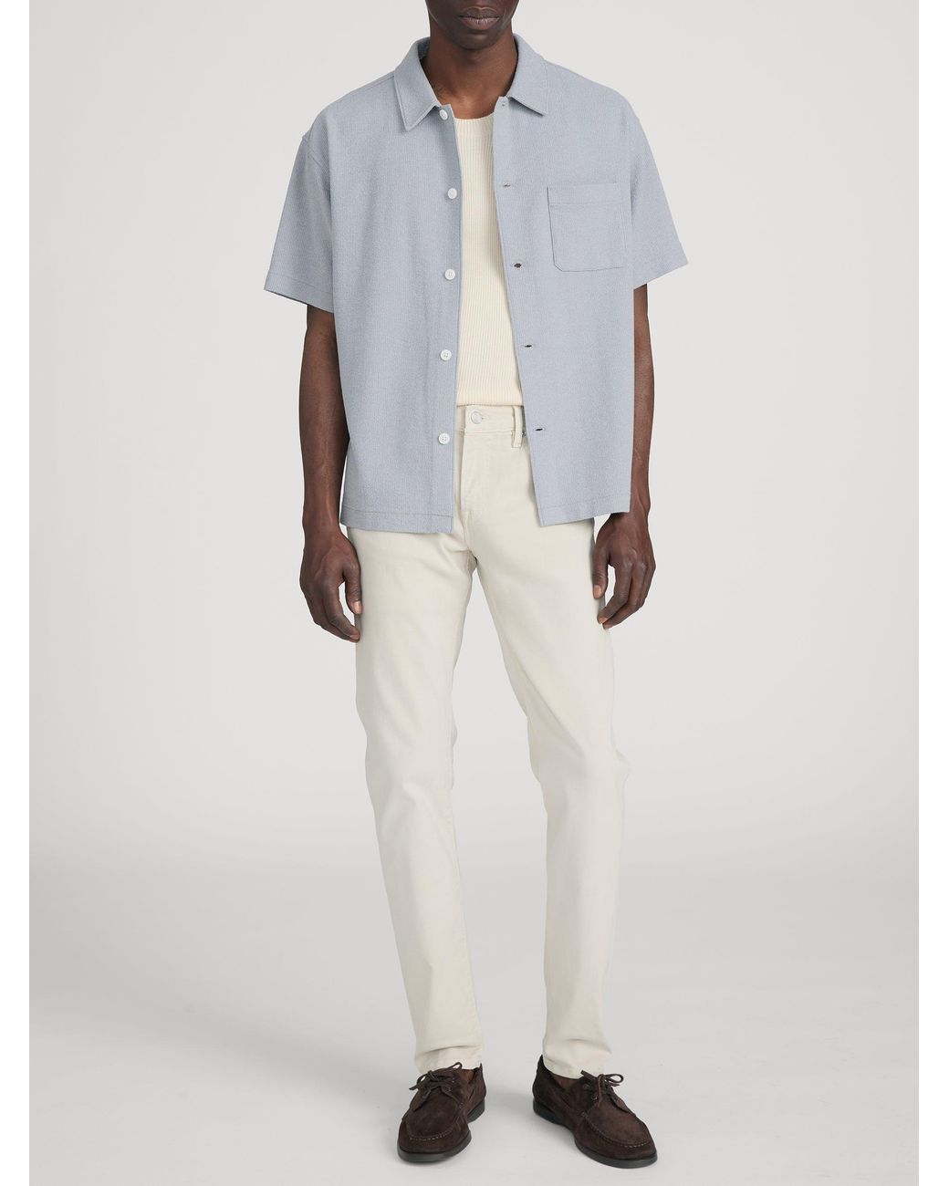 FRAME White L'homme Slim Brushed Twill for men