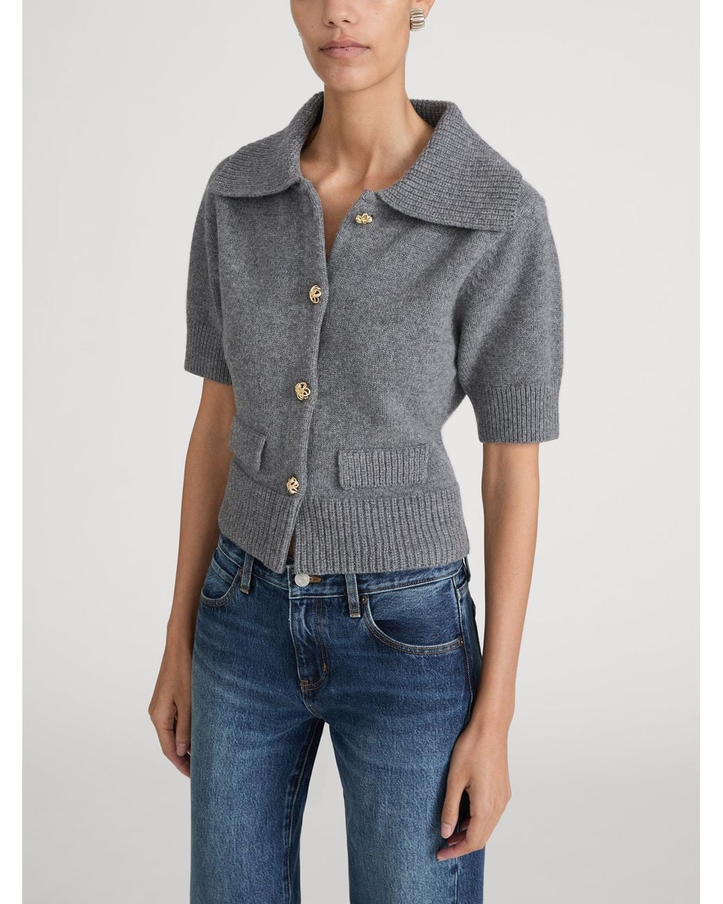 FRAME Gray The Doll Cardi