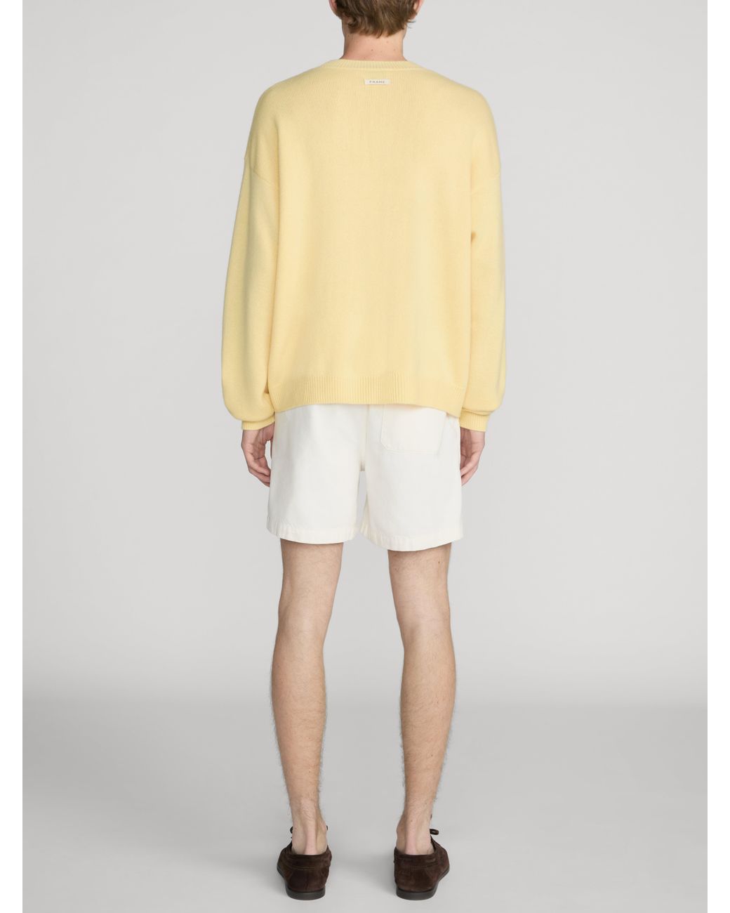 FRAME Yellow Sotheby's Cashmere Sweater for men