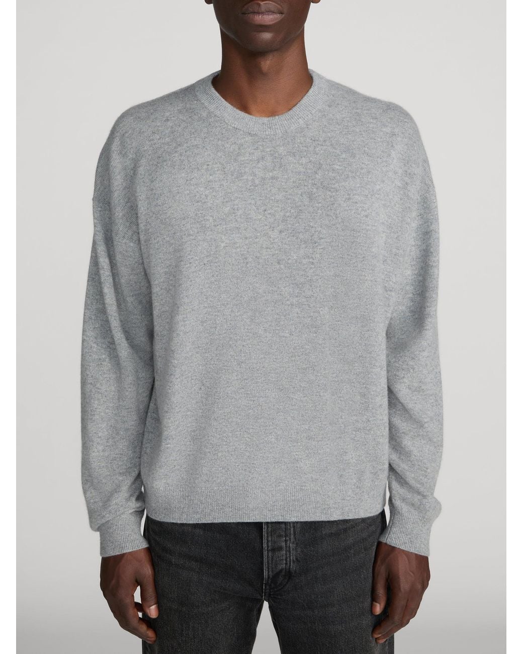 FRAME Gray Lightweight Cashmere Sweater for men