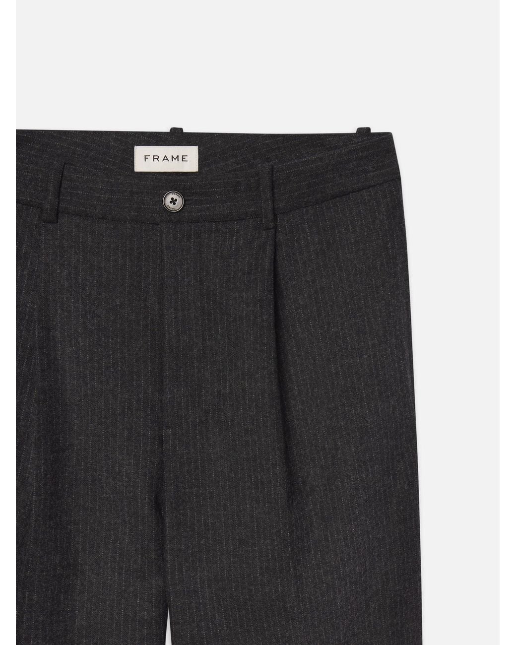 FRAME Black Wool Trousers for men