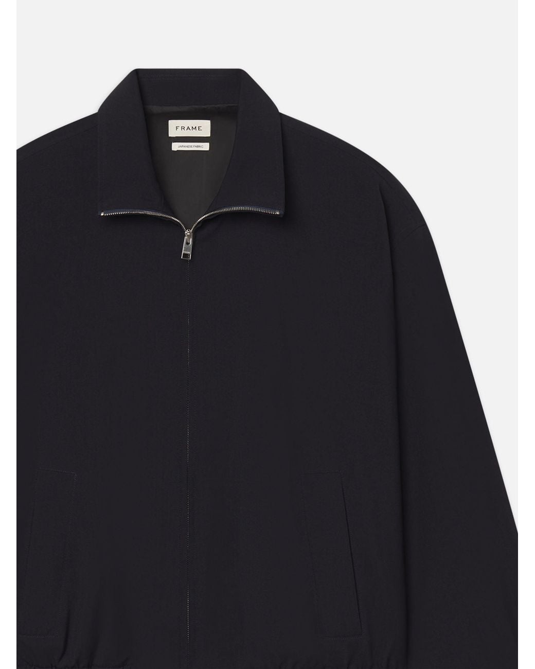 FRAME Blue Wool Zip Blouson