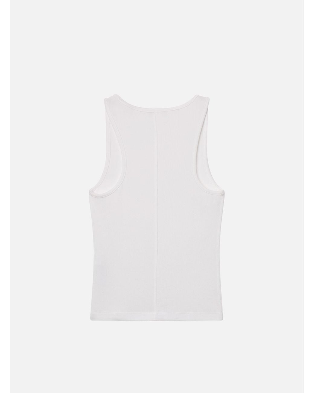 FRAME White Rib Scoop Neck Tank