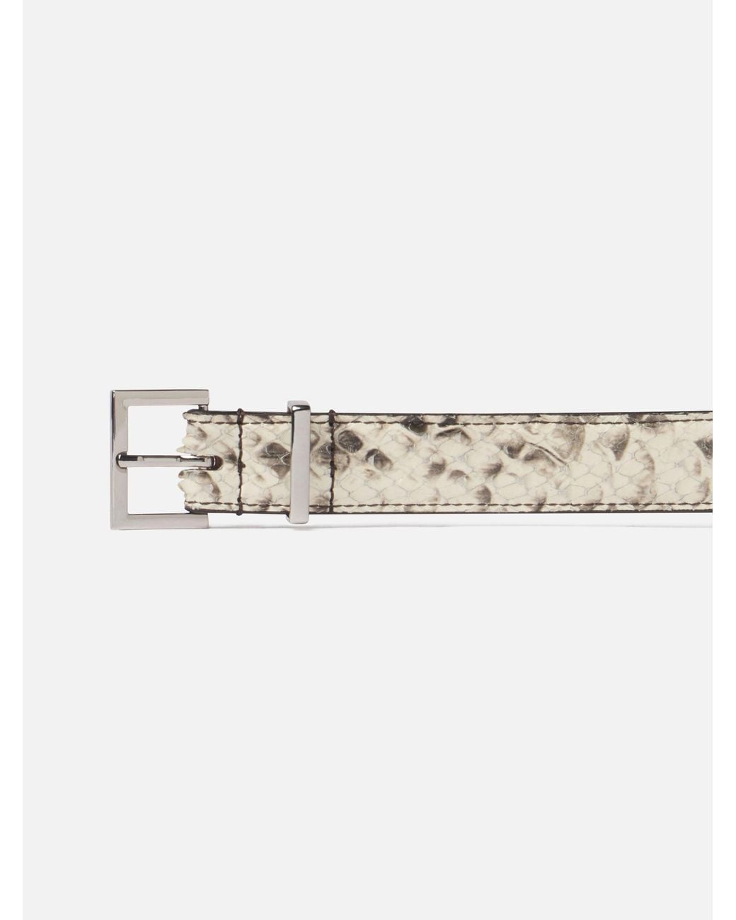 FRAME White The Snake Square Buckle Belt