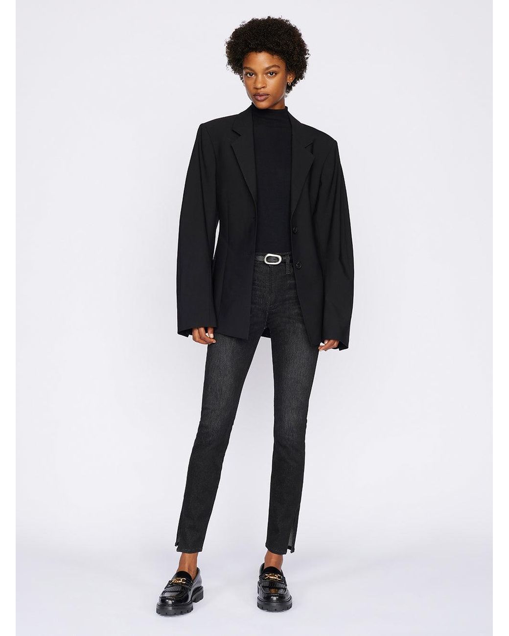 FRAME Black Le Shape High Skinny