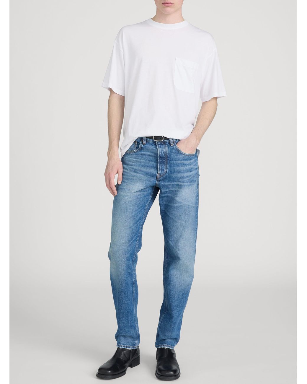 FRAME White Relaxed Pocket Tee for men