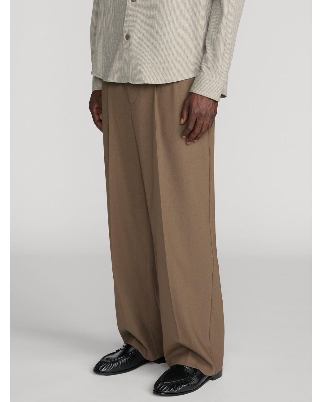 FRAME Brown Baggy Trousers for men
