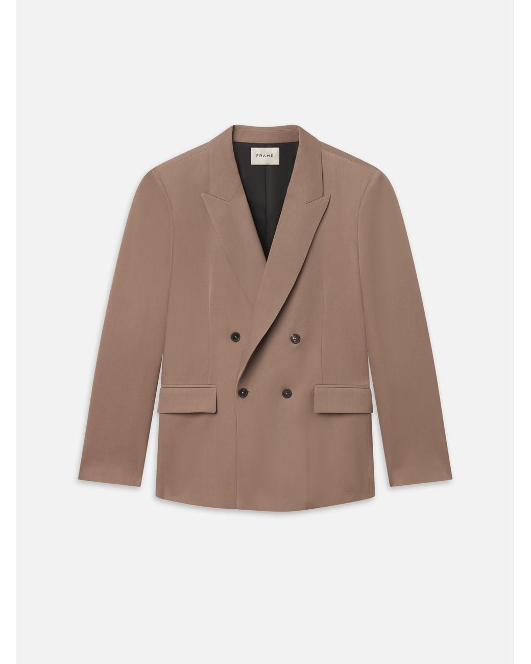 FRAME Brown Double Breasted Blazer for men