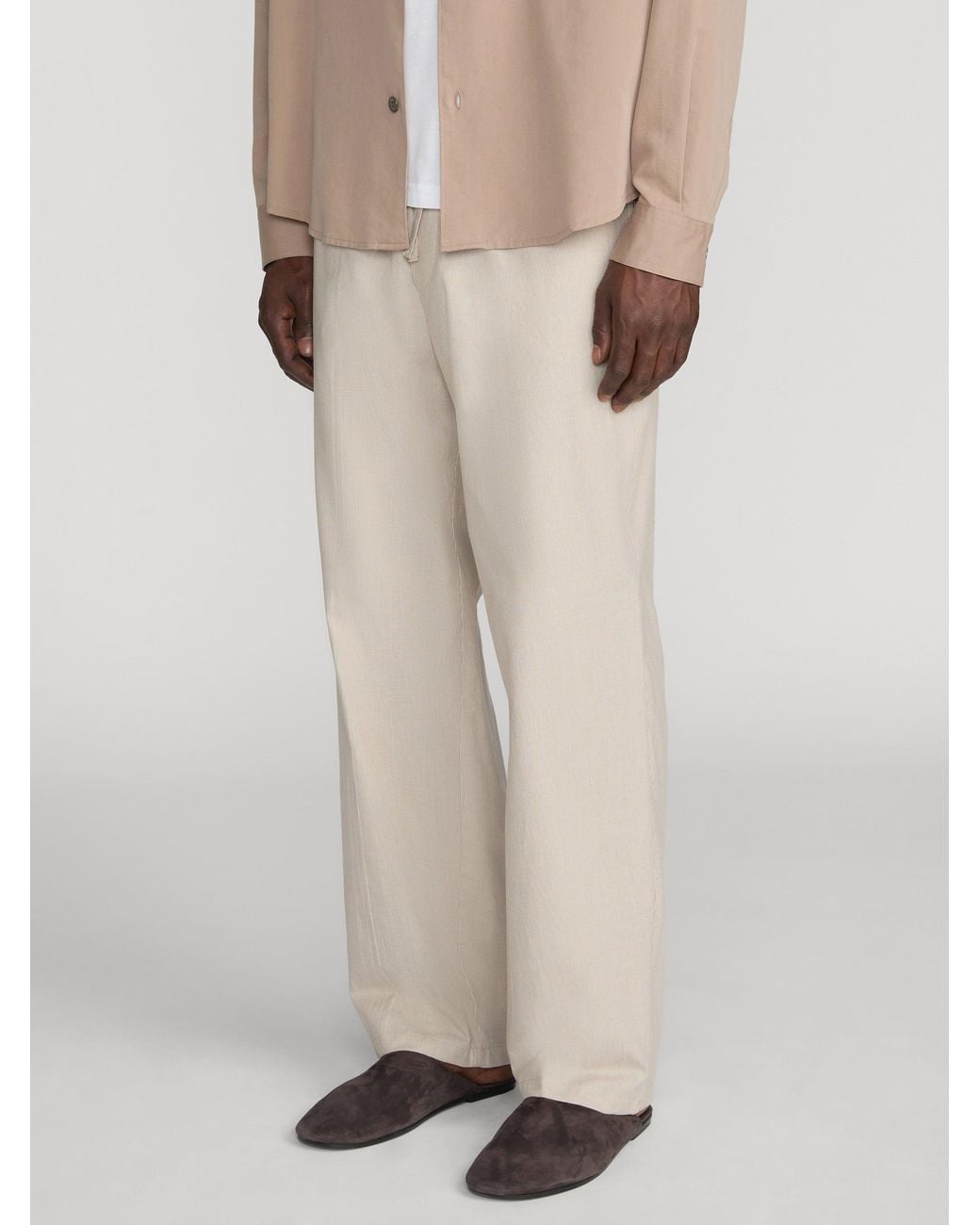 FRAME Natural Cotton Easy Trousers for men