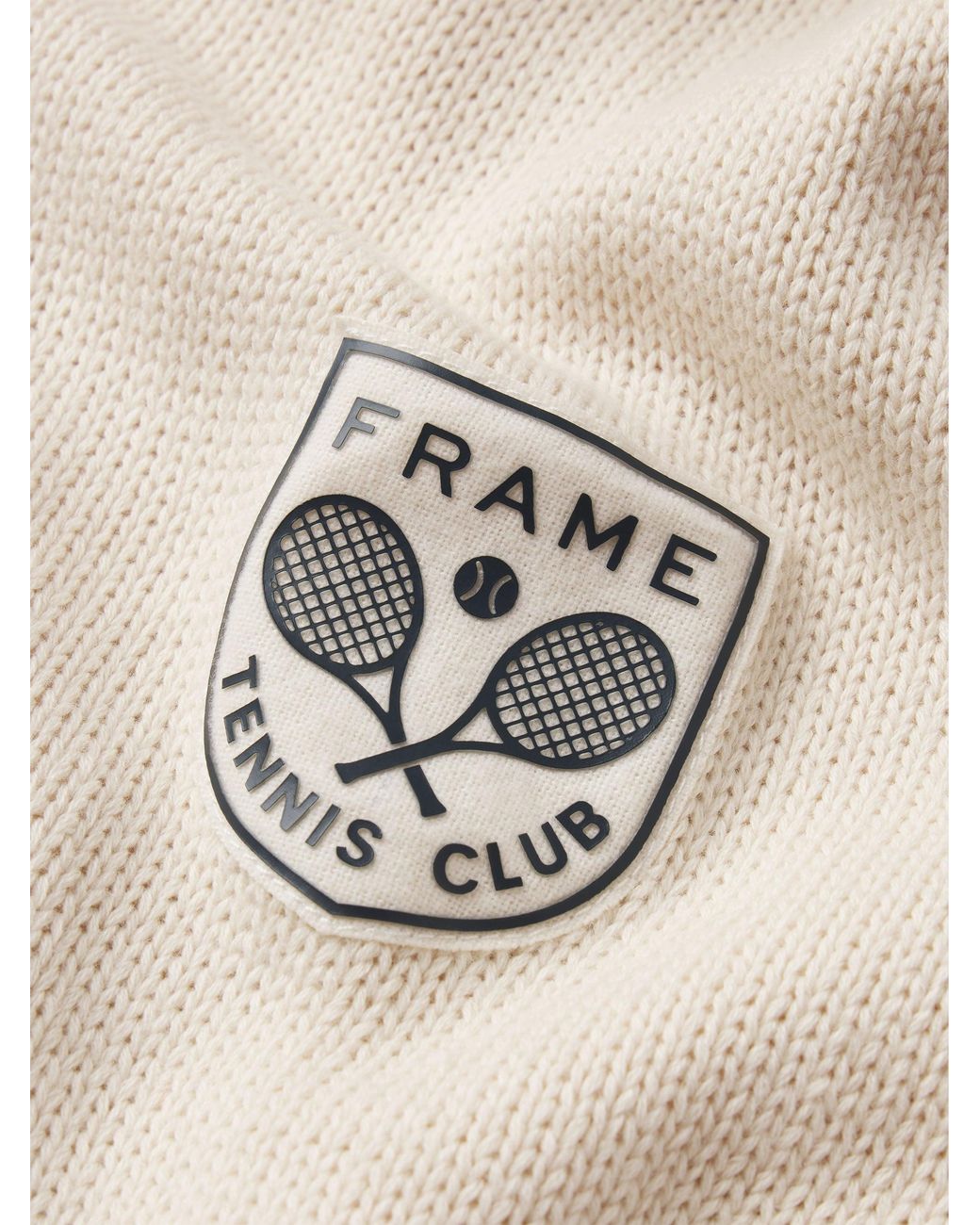 FRAME Natural The Tennis Oversized Cardigan