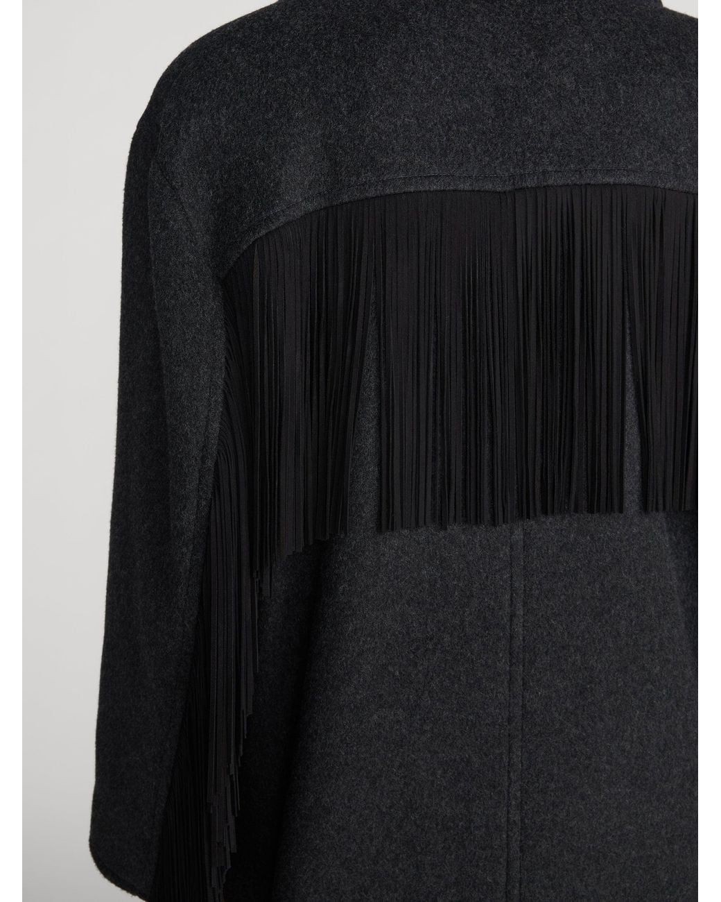 FRAME Black The Wool Rodeo Coat