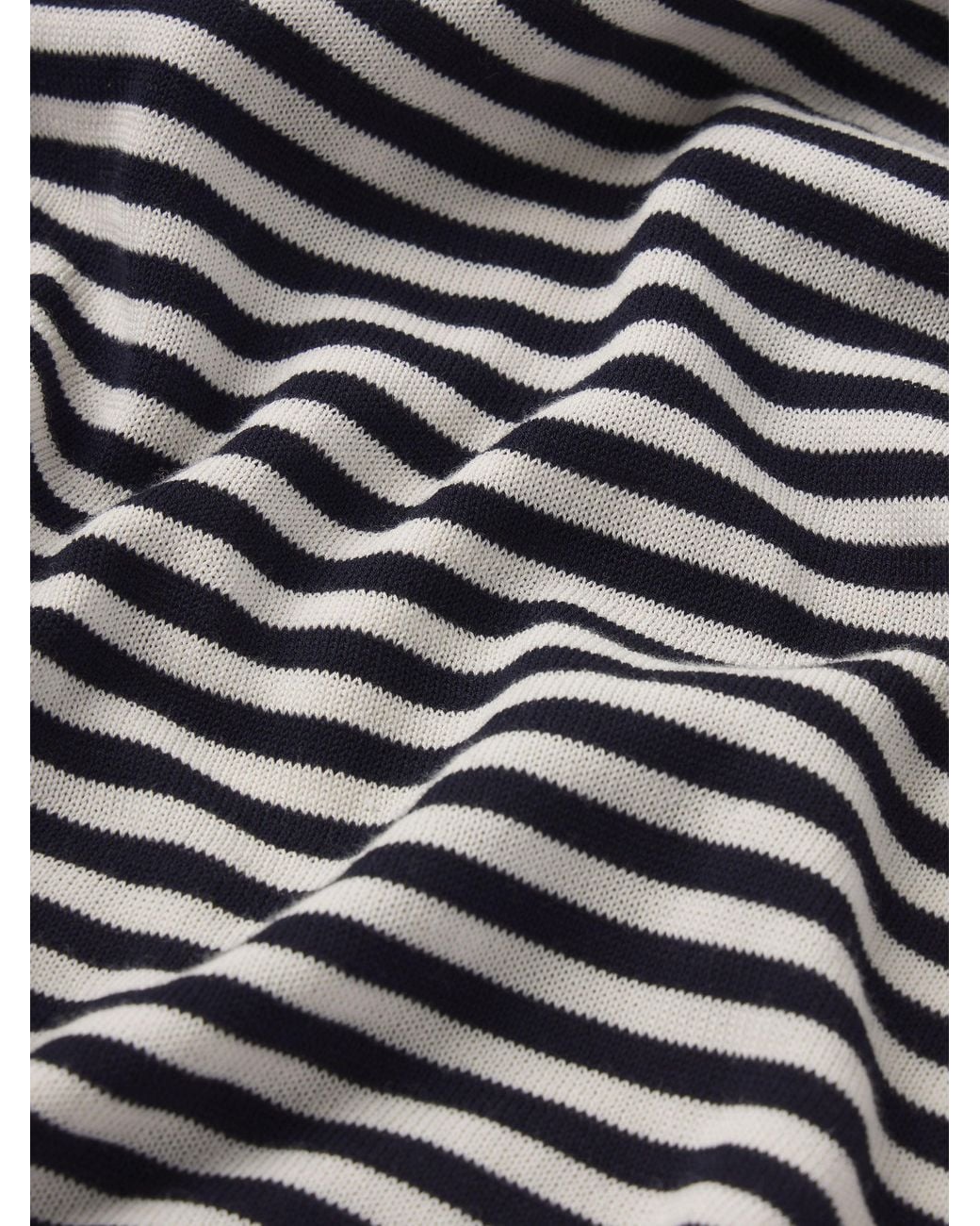 FRAME Gray The Striped Slouchy Sweater