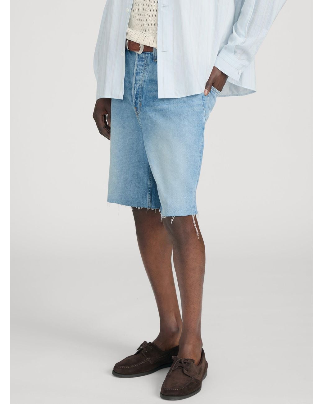 FRAME Blue Baggy Shorts for men