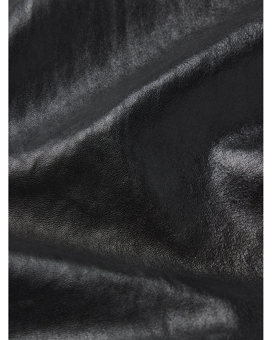 FRAME Black The Leather Low Trouser
