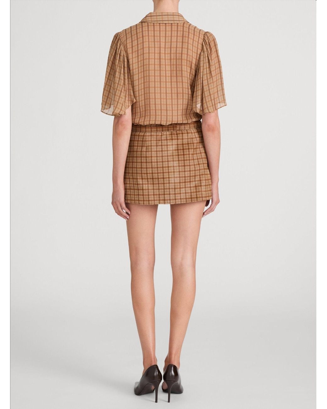 FRAME Brown The Flutter Shirt