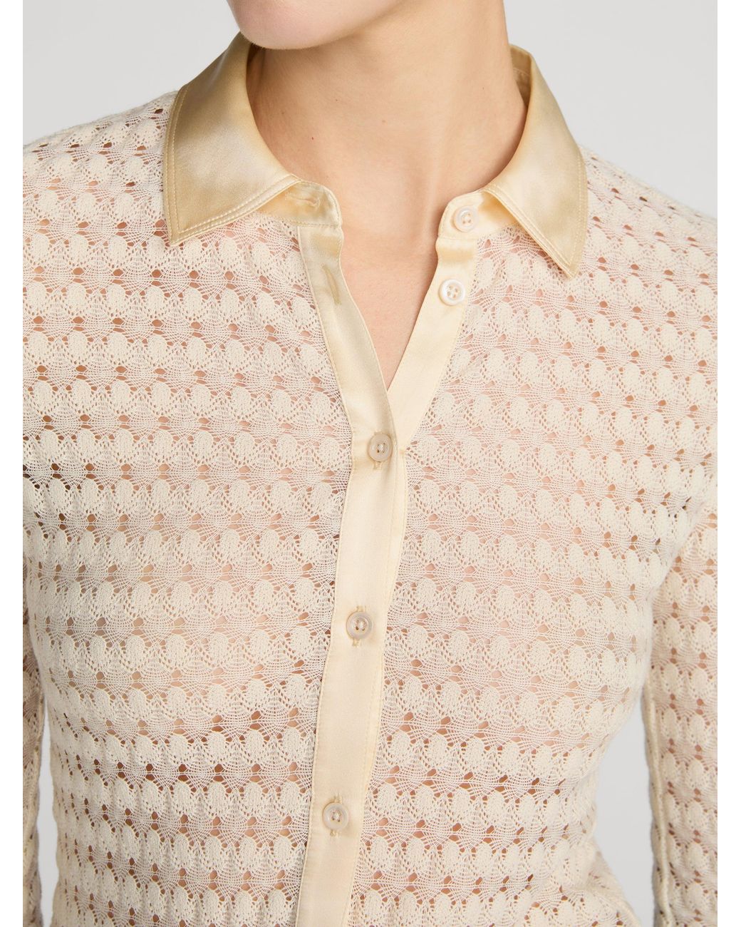 FRAME White The Bubble Stitch Shirt