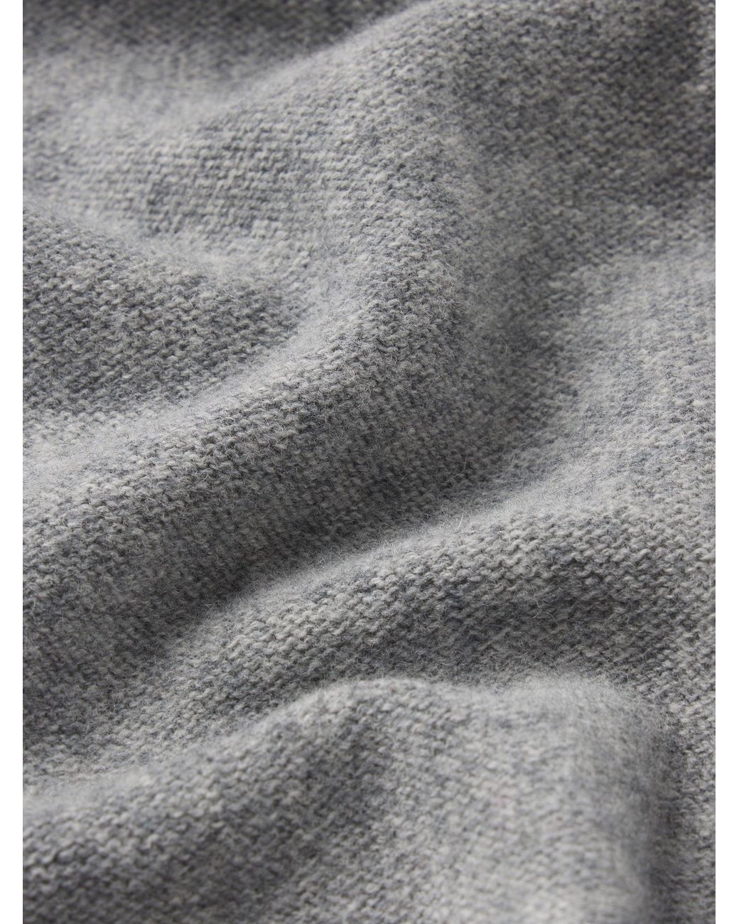FRAME Gray Boiled Wool Polo Sweater for men