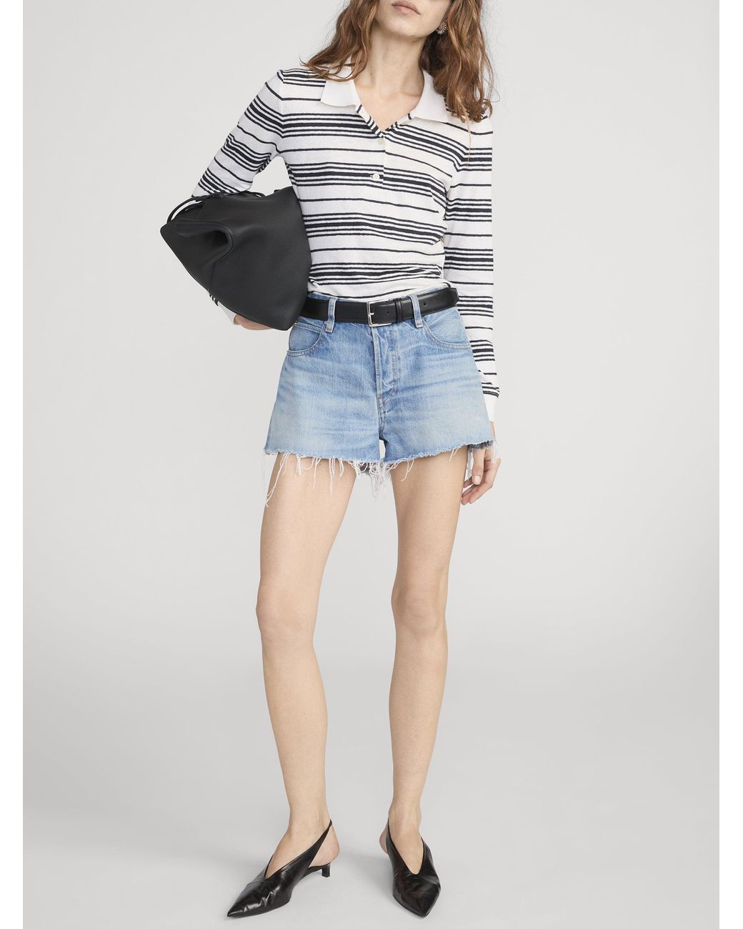 FRAME Blue The Hang Short