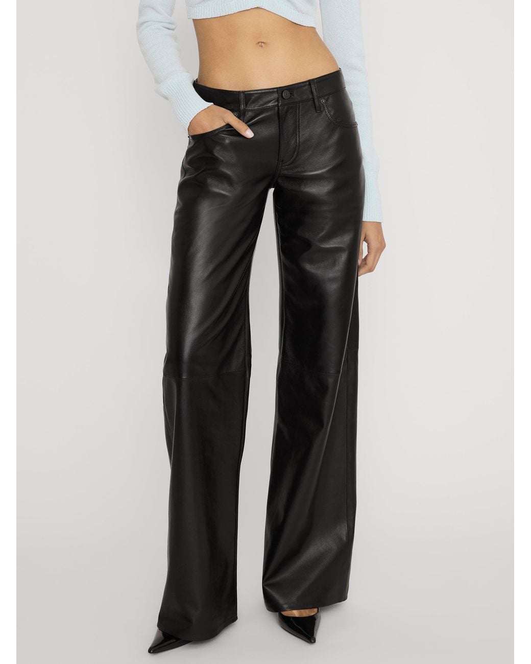 FRAME Black The Leather Leo