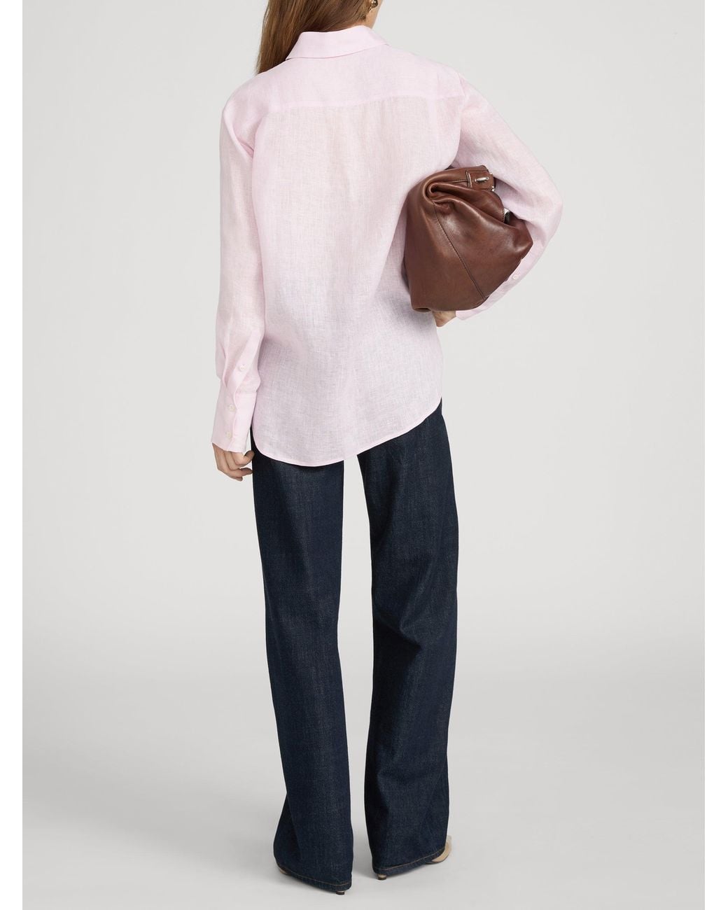 FRAME Pink The Linen Boy Shirt