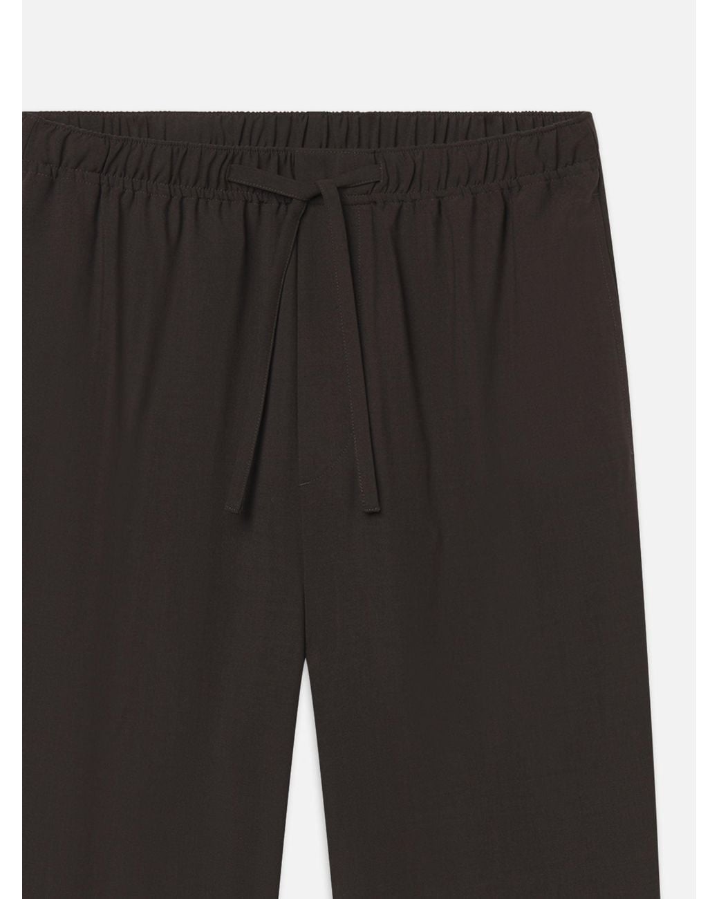 FRAME Black Wool Easy Trousers for men