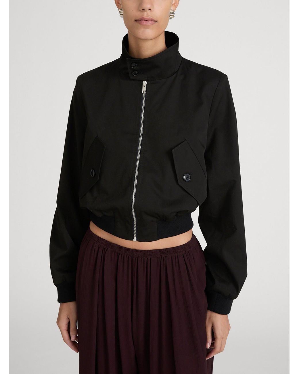 FRAME Black The Harrington Jacket