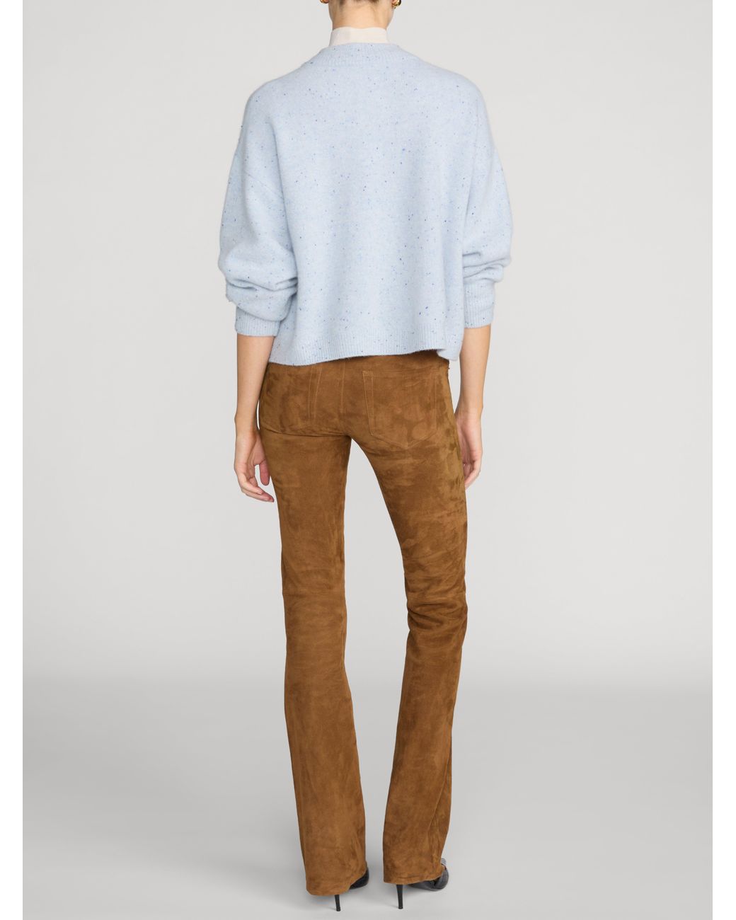 FRAME Blue The Lightweight Fleck Cardi
