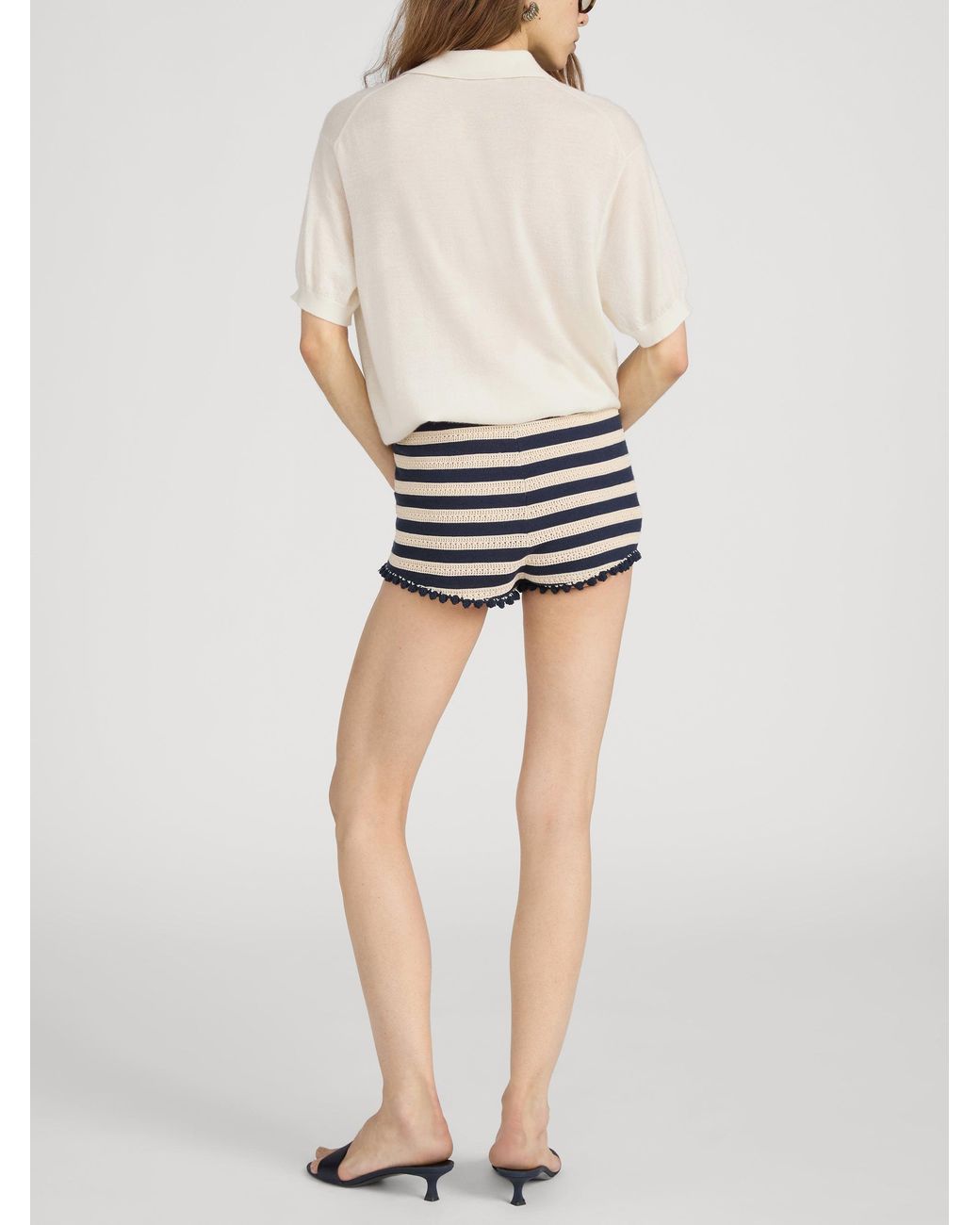 FRAME White The Crochet Captain Short