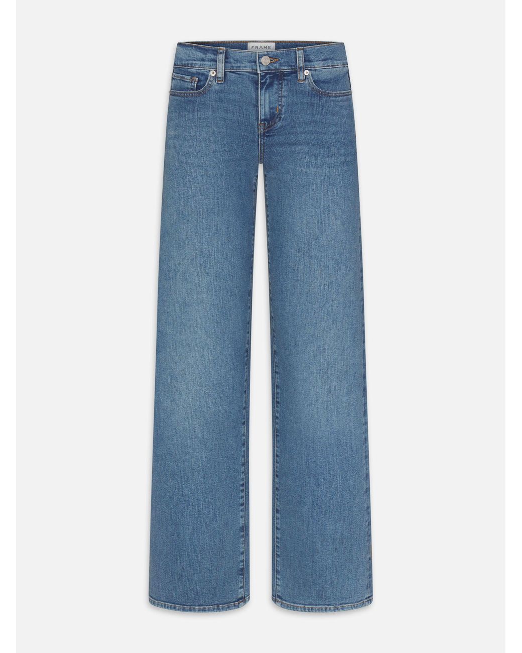 FRAME Blue Low Rise Le Slim Palazzo