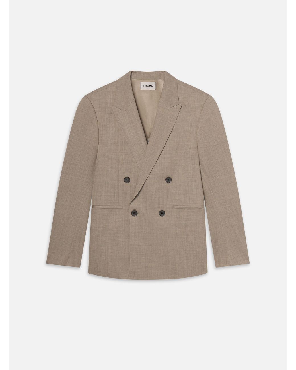FRAME Natural Double Breasted Blazer for men