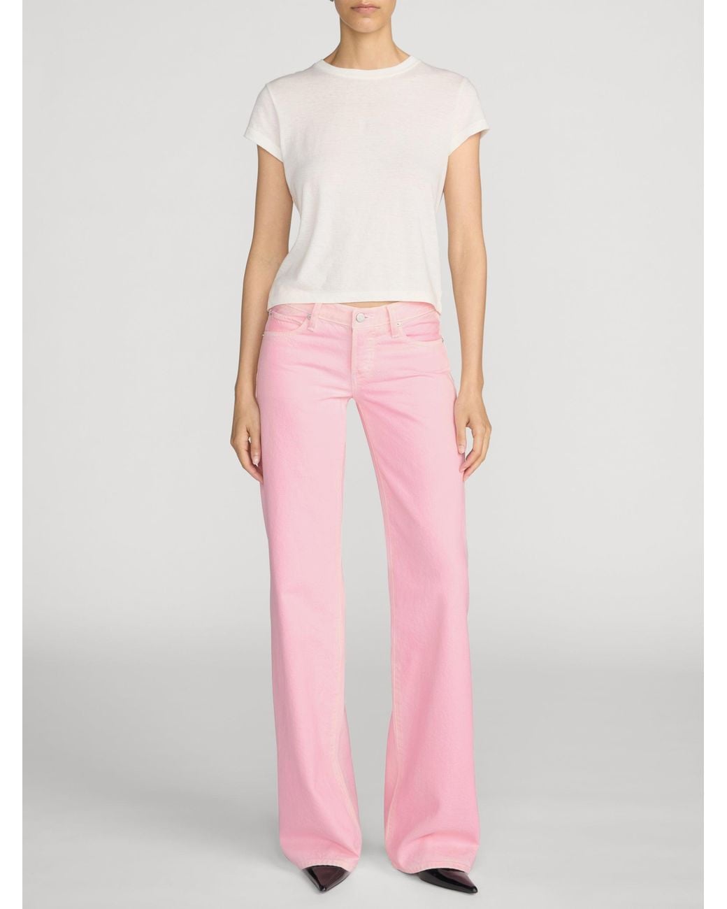 FRAME Pink The Pixie Gray