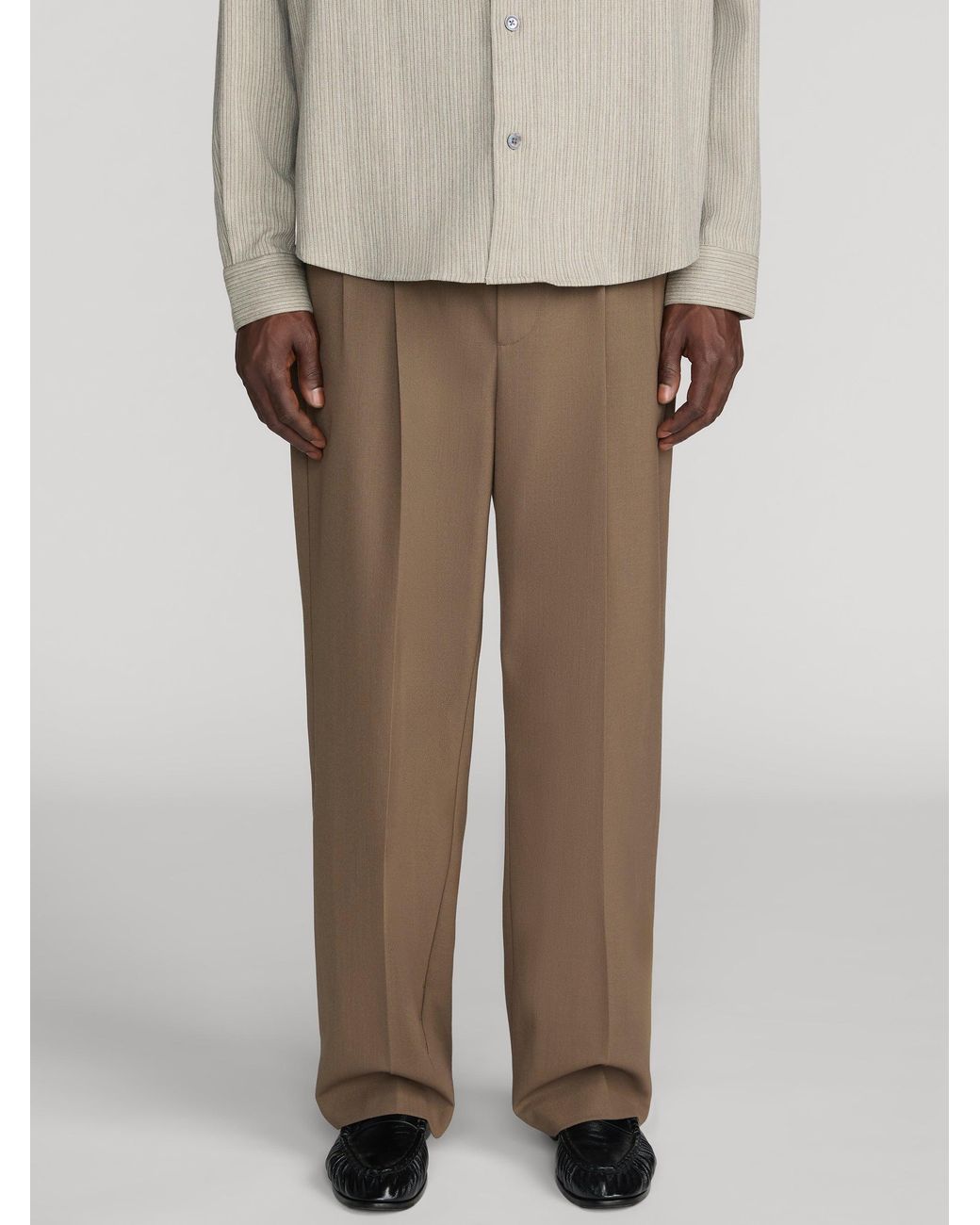 FRAME Brown Baggy Trousers for men