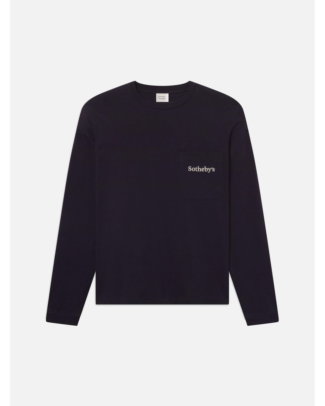 FRAME Blue Sotheby's Long Sleeve Tee for men
