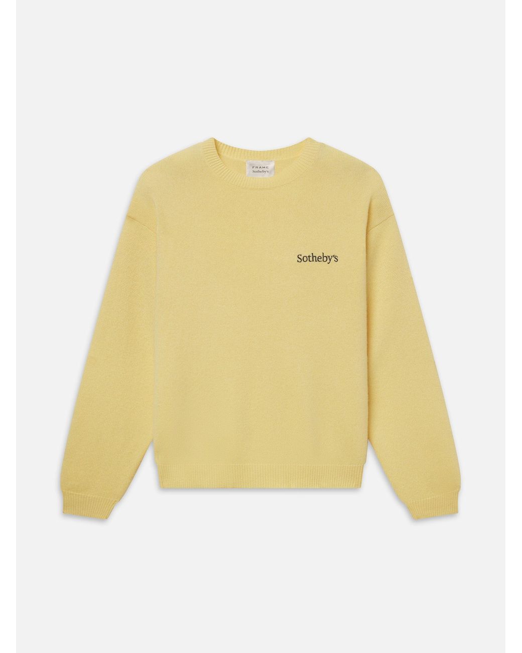 FRAME Yellow Sotheby's Cashmere Sweater for men
