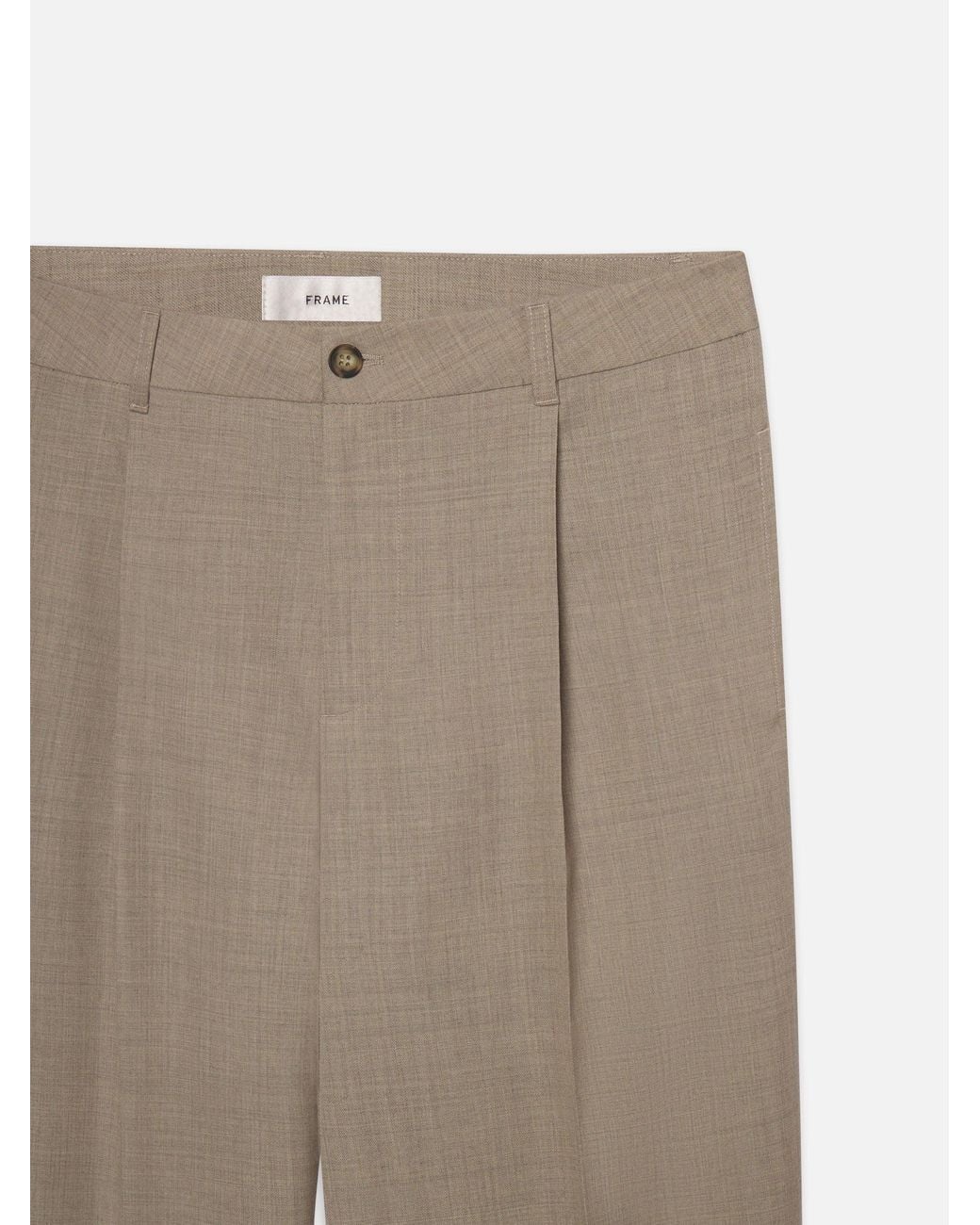 FRAME Natural Wide Leg Trousers for men