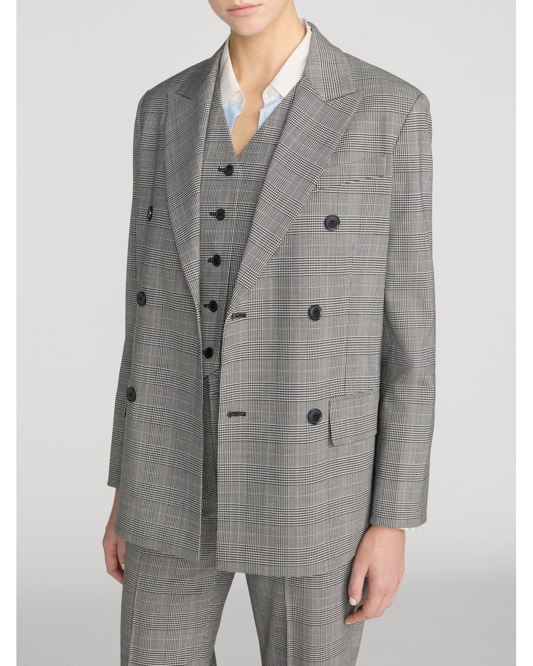 FRAME Gray The Boulevard Blazer