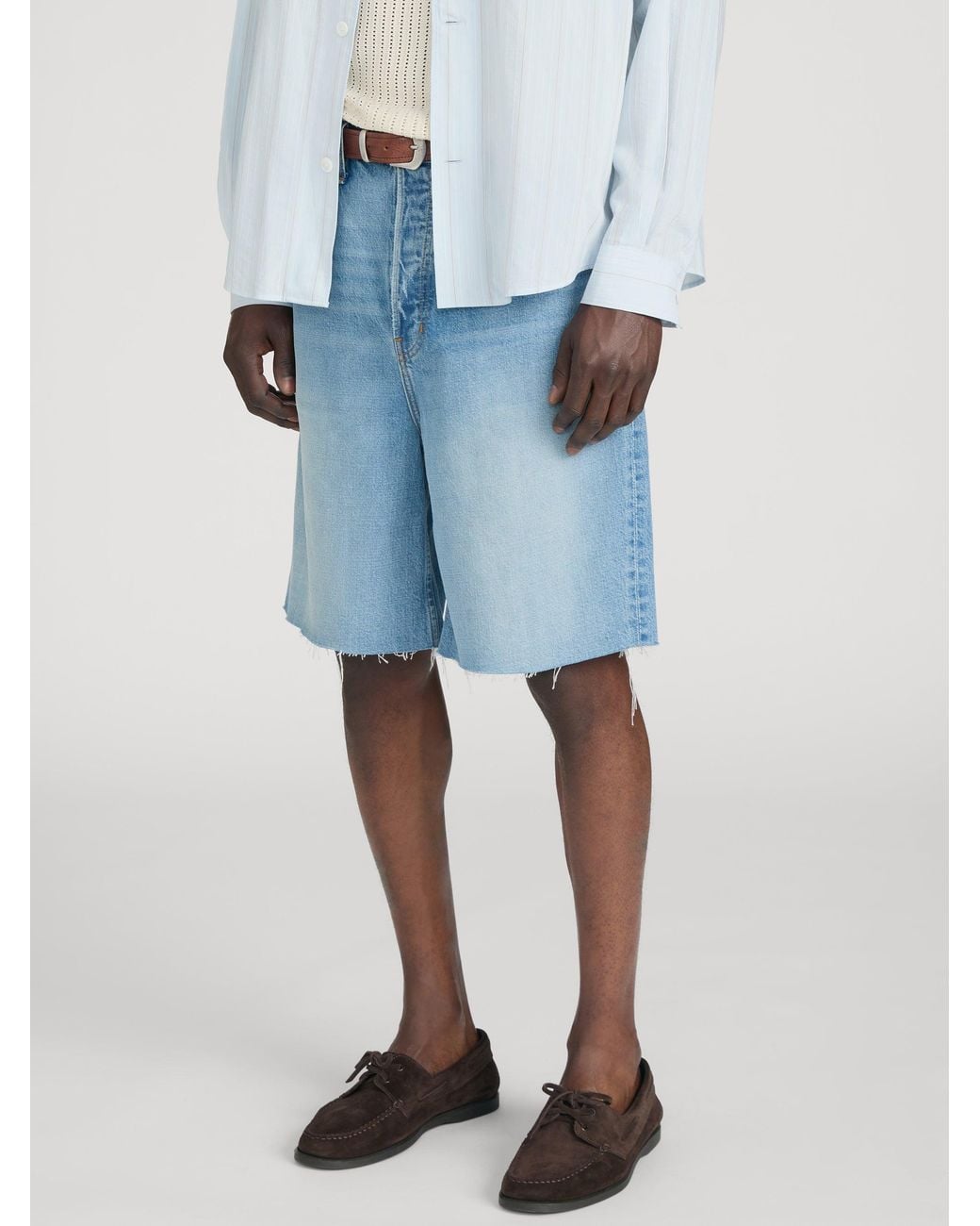 FRAME Blue Baggy Shorts for men