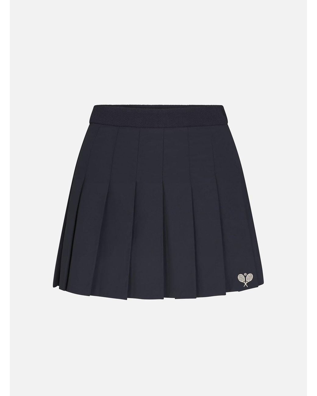 FRAME Blue The Tennis Pleated Skirt