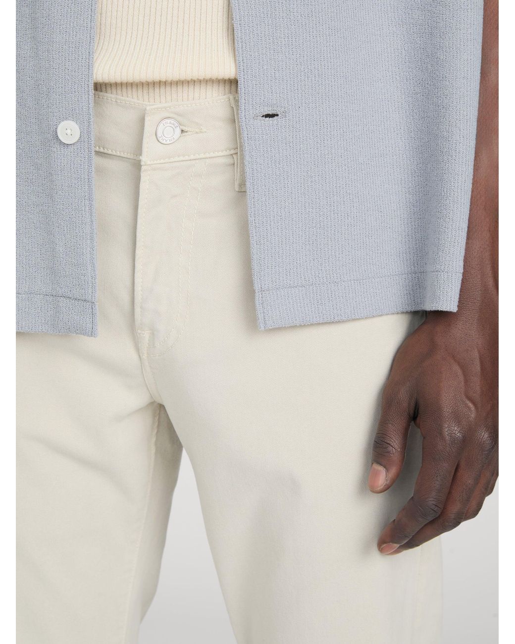 FRAME White L'homme Slim Brushed Twill for men
