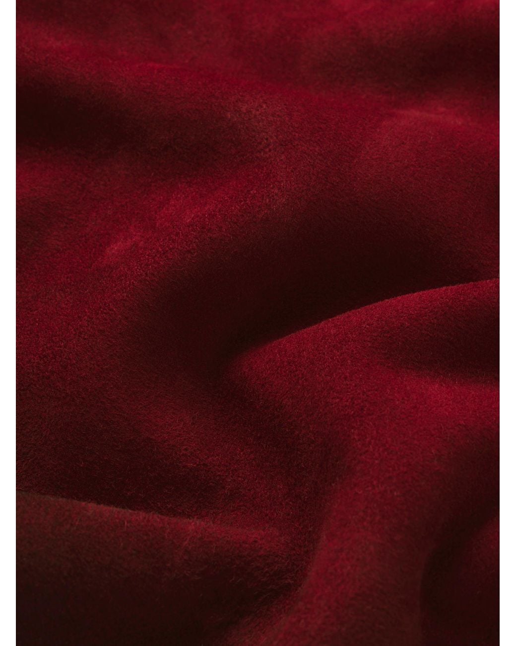 FRAME Red The Small Suede Jacket