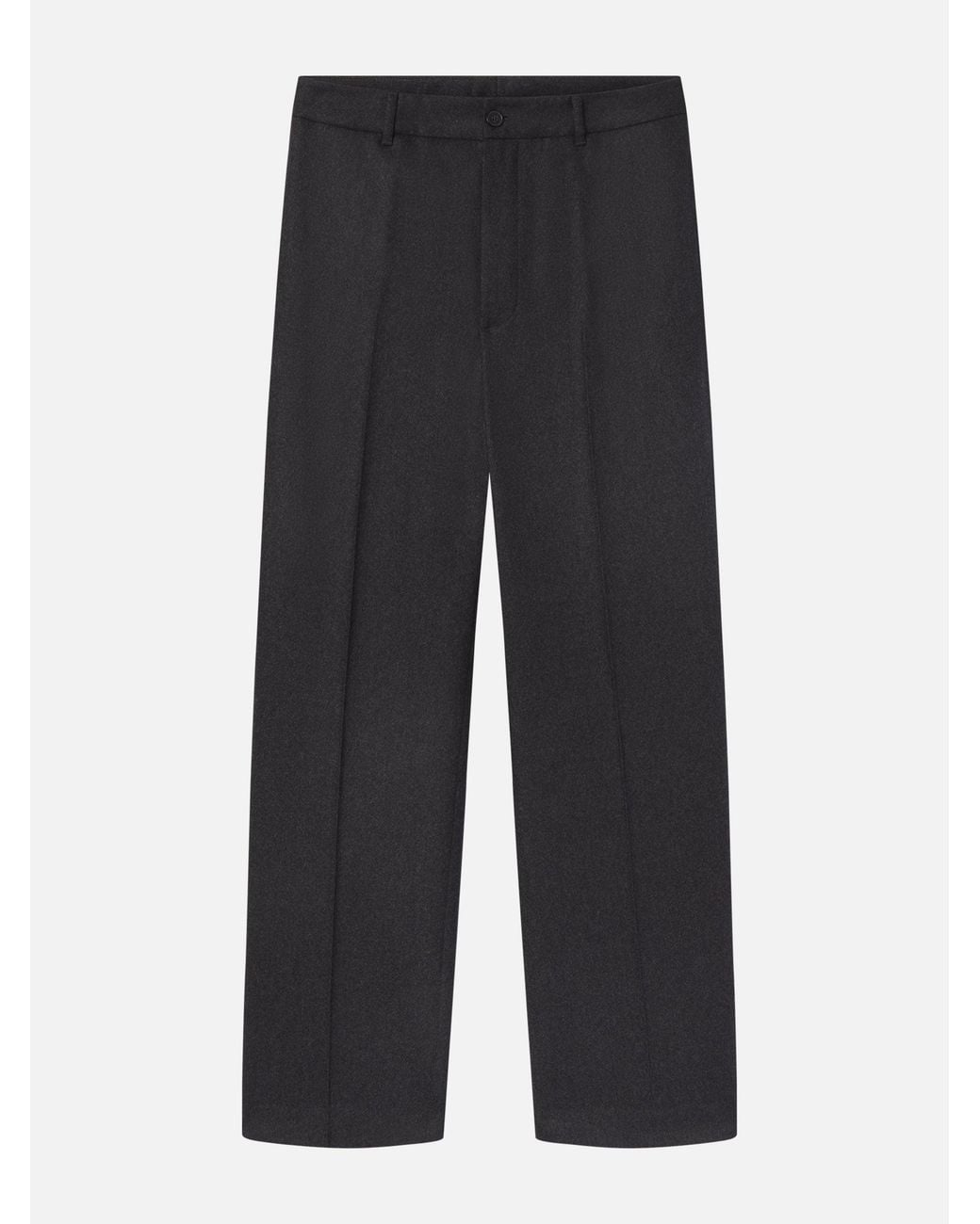FRAME Black Straight Leg Trousers for men