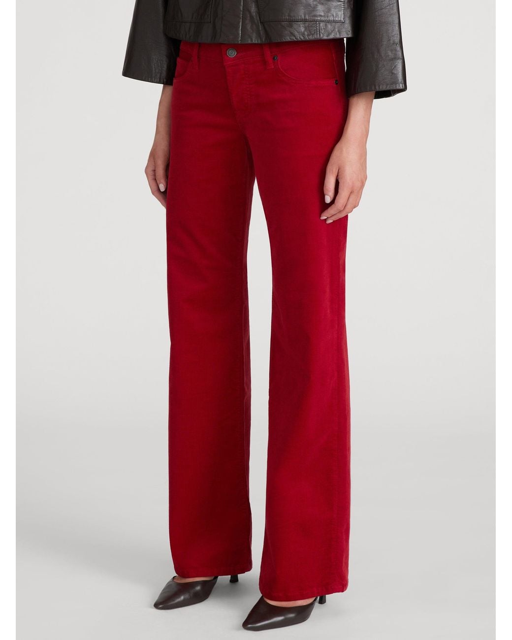 FRAME Red The Corduroy Gray