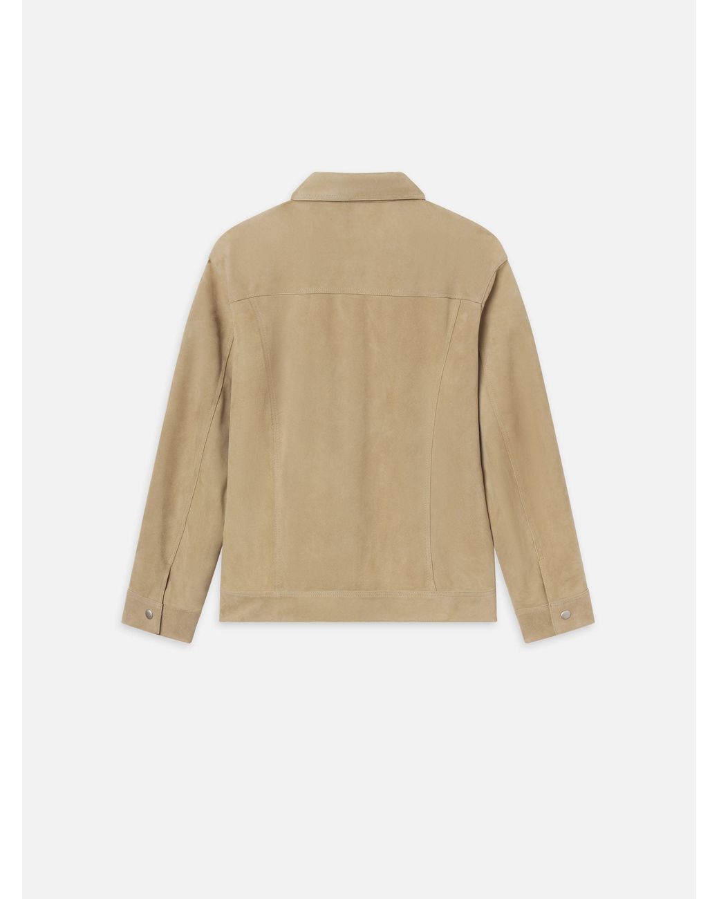 FRAME Natural Suede Trucker Jacket for men